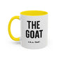 The GOAT Dad Accent Coffee Mug — 11/15oz Black-Handle Gift