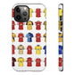 Arsenal Football Jersey Pattern Phone Case – Vintage Kit Collage Tough Cases