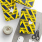 Arsenal Bruised Banana Gift Wrap — Modern Geometric Wrapping Paper