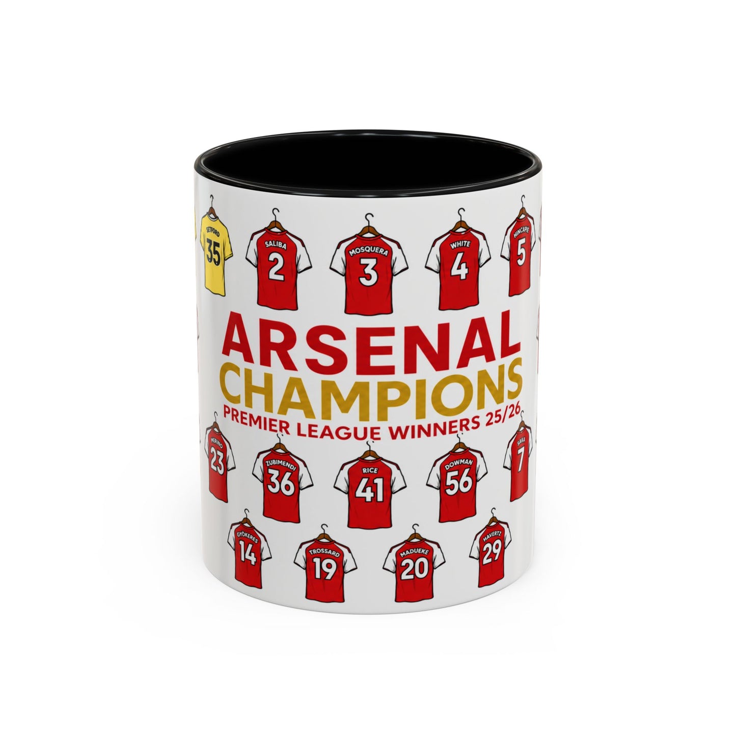 Arsenal Champions Premier League Winners Squad 25/26'