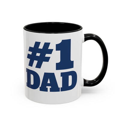 #1 Dad Accent Coffee Mug — Father's Day Gift 11/15oz