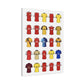 Football Kit Poster — Vintage Soccer Jersey Canvas Print
