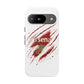 Arsenal Inspired Ripped Claw Phone Case — Football Fan Protective Cover