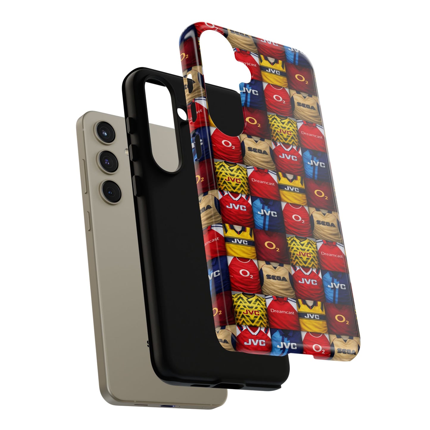 Retro Arsenal Football Shirt Mosaic Tough Phone Case