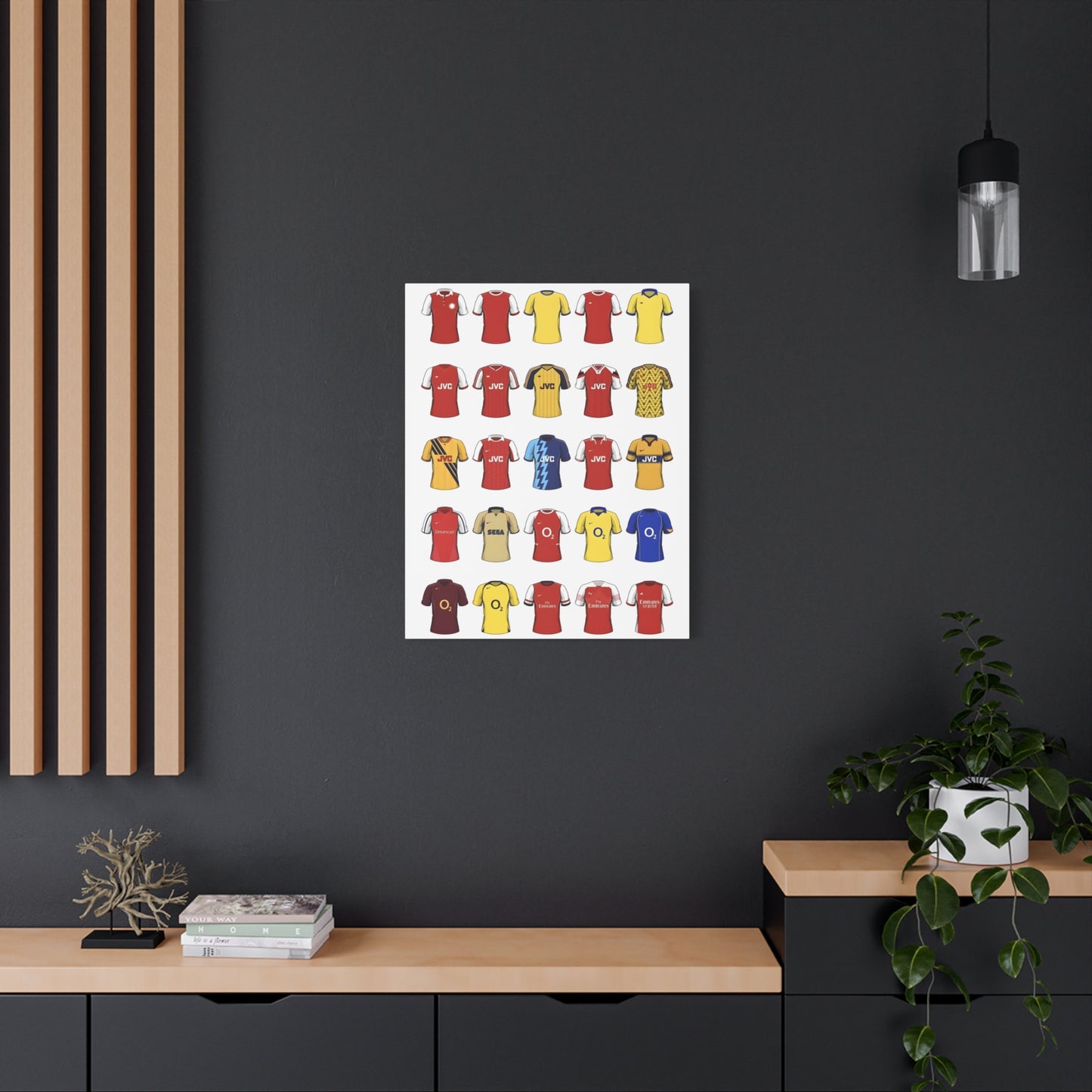Football Kit Poster — Vintage Soccer Jersey Canvas Print
