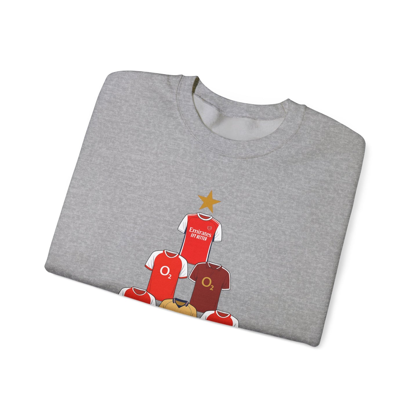 Football Jersey Christmas Tree Sweatshirt — Retro Kit Holiday Crewneck