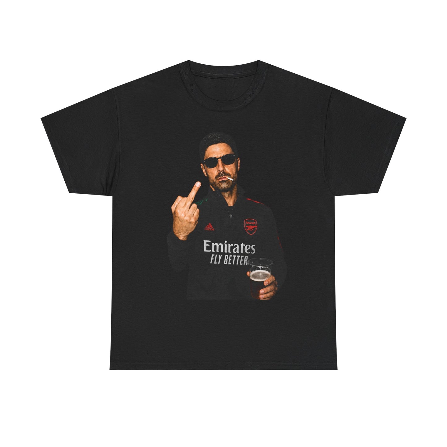 Arteta Flipping The Finger Arsenal Football Tee Design (New)