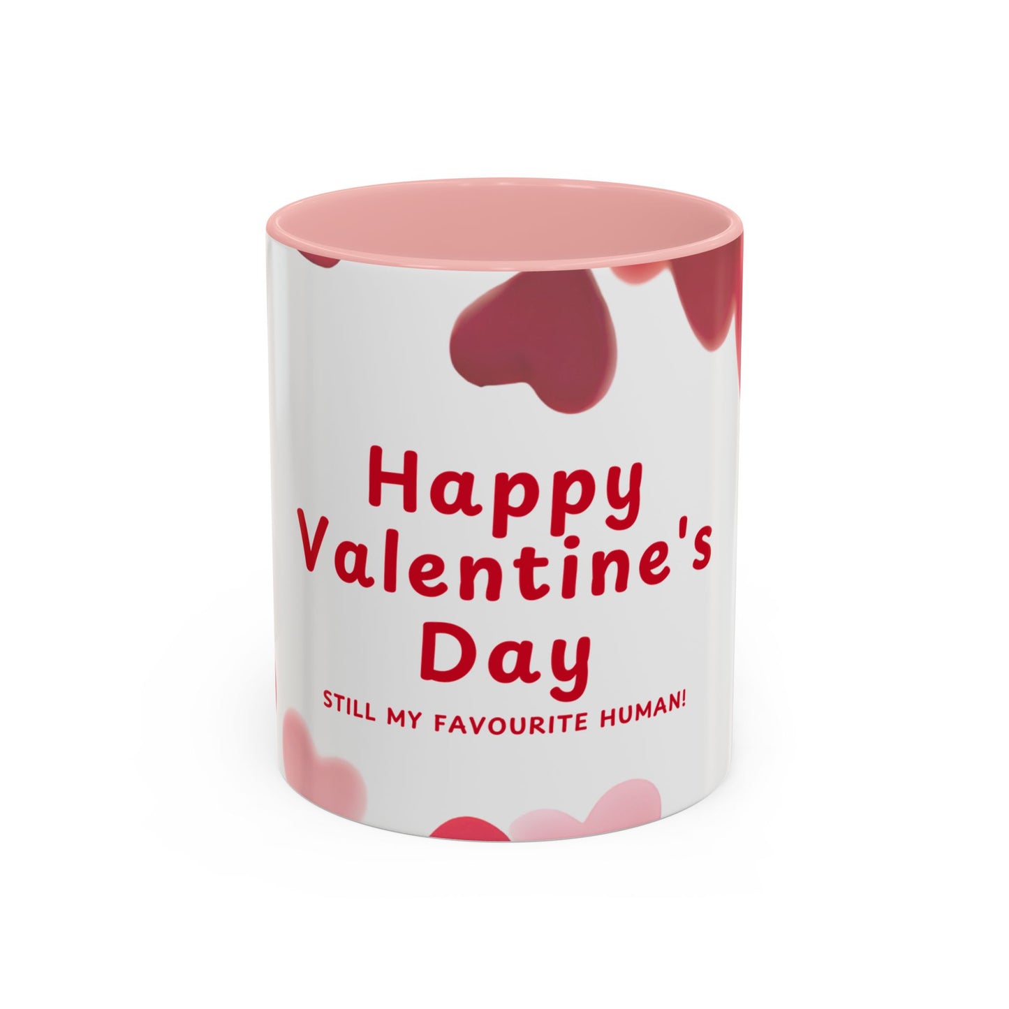 Valentine's Day Coffee Mug — "Still My Favourite Human" Accent Mug