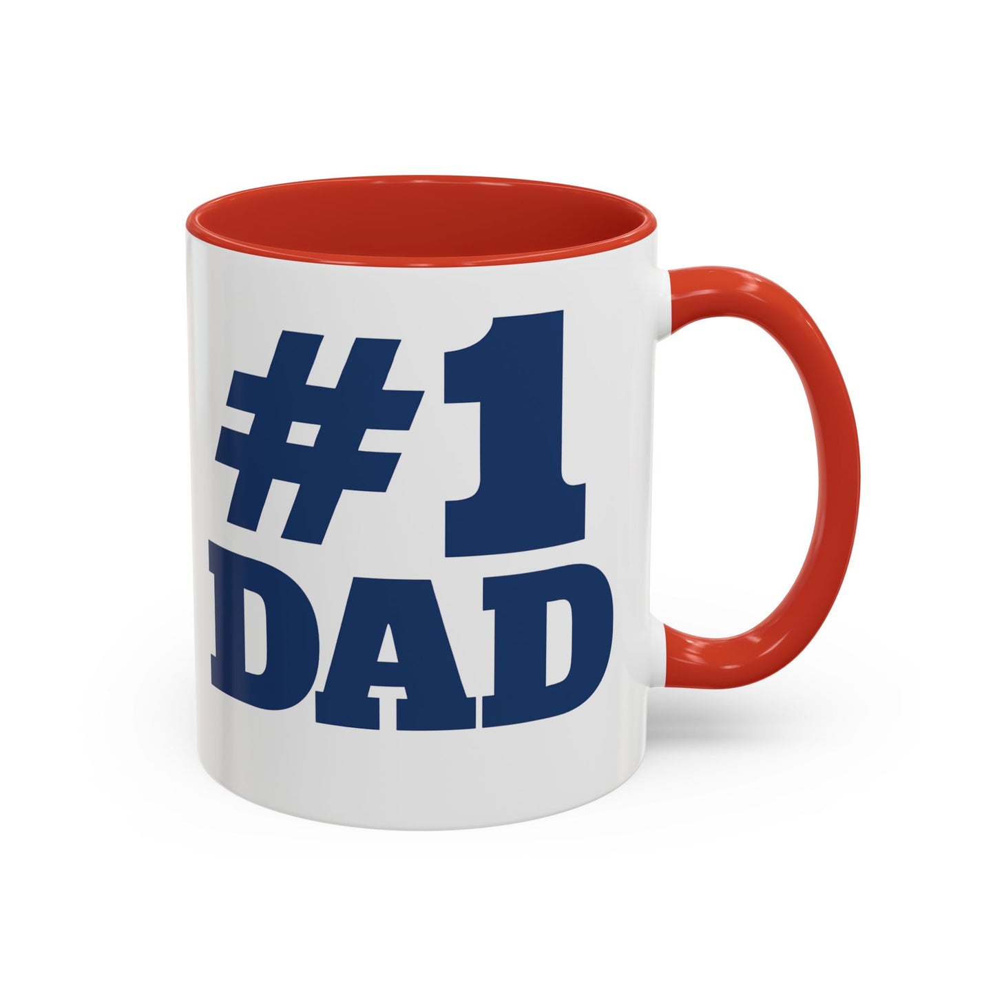 #1 Dad Accent Coffee Mug — Father's Day Gift 11/15oz