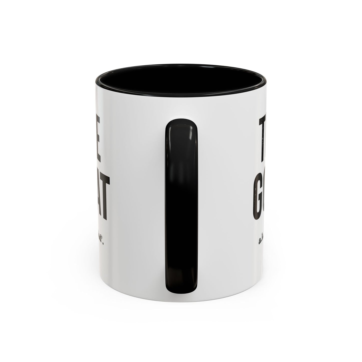 The GOAT Dad Accent Coffee Mug — 11/15oz Black-Handle Gift