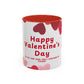 Valentine's Day Accent Coffee Mug — "My One and Only Partner in Crime" Cupid Hearts