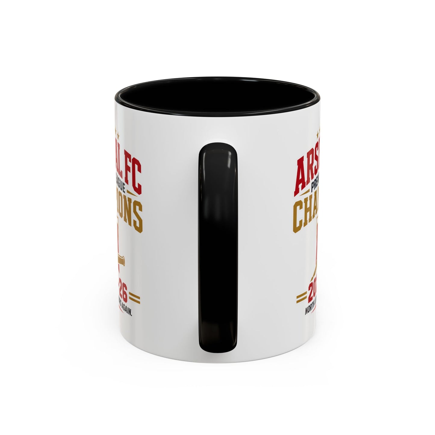 Arsenal FC Champions 2025-26 Accent Coffee Mug