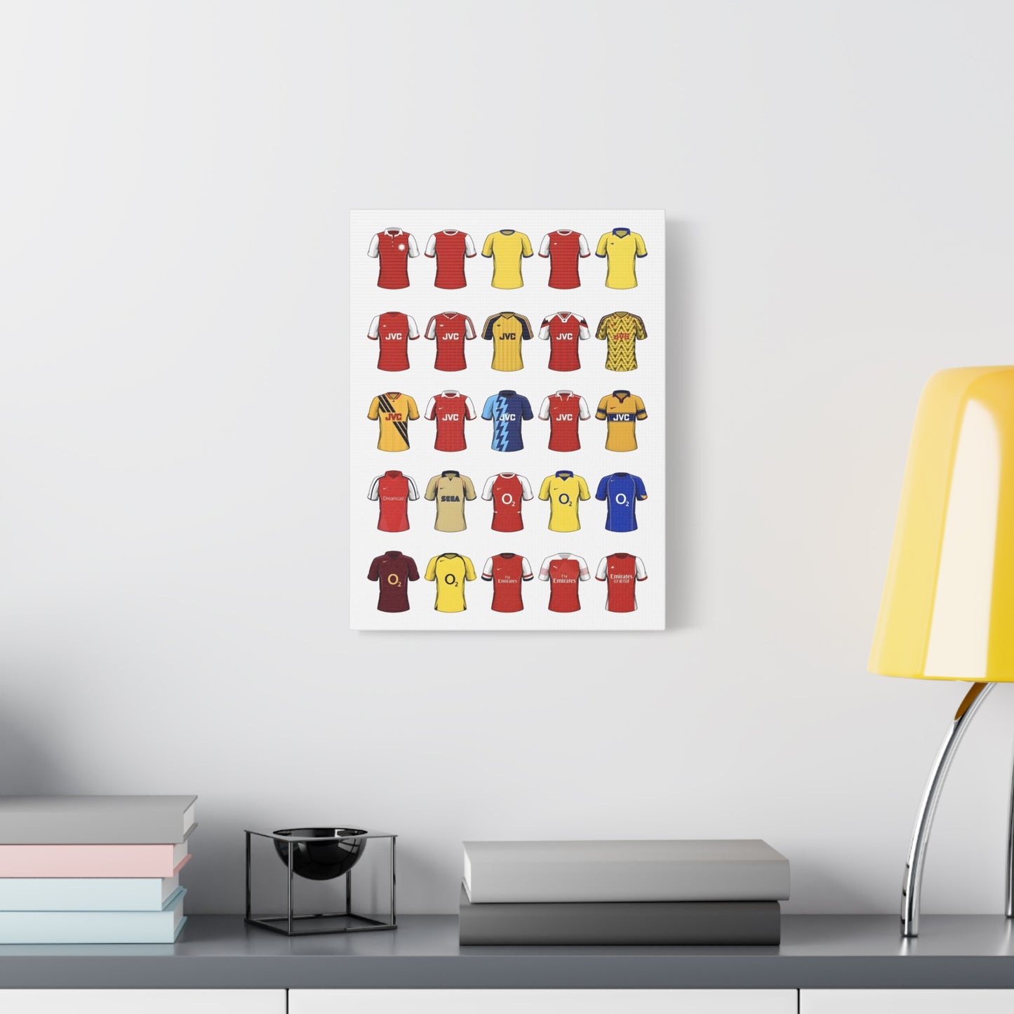 Football Kit Poster — Vintage Soccer Jersey Canvas Print