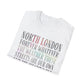 North London Typography T-Shirt — Pastel Lyrics Tee
