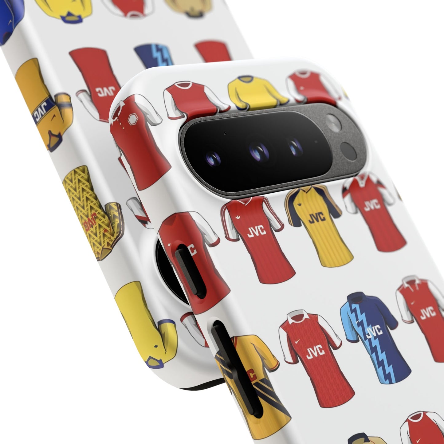 Arsenal Football Jersey Pattern Phone Case – Vintage Kit Collage Tough Cases