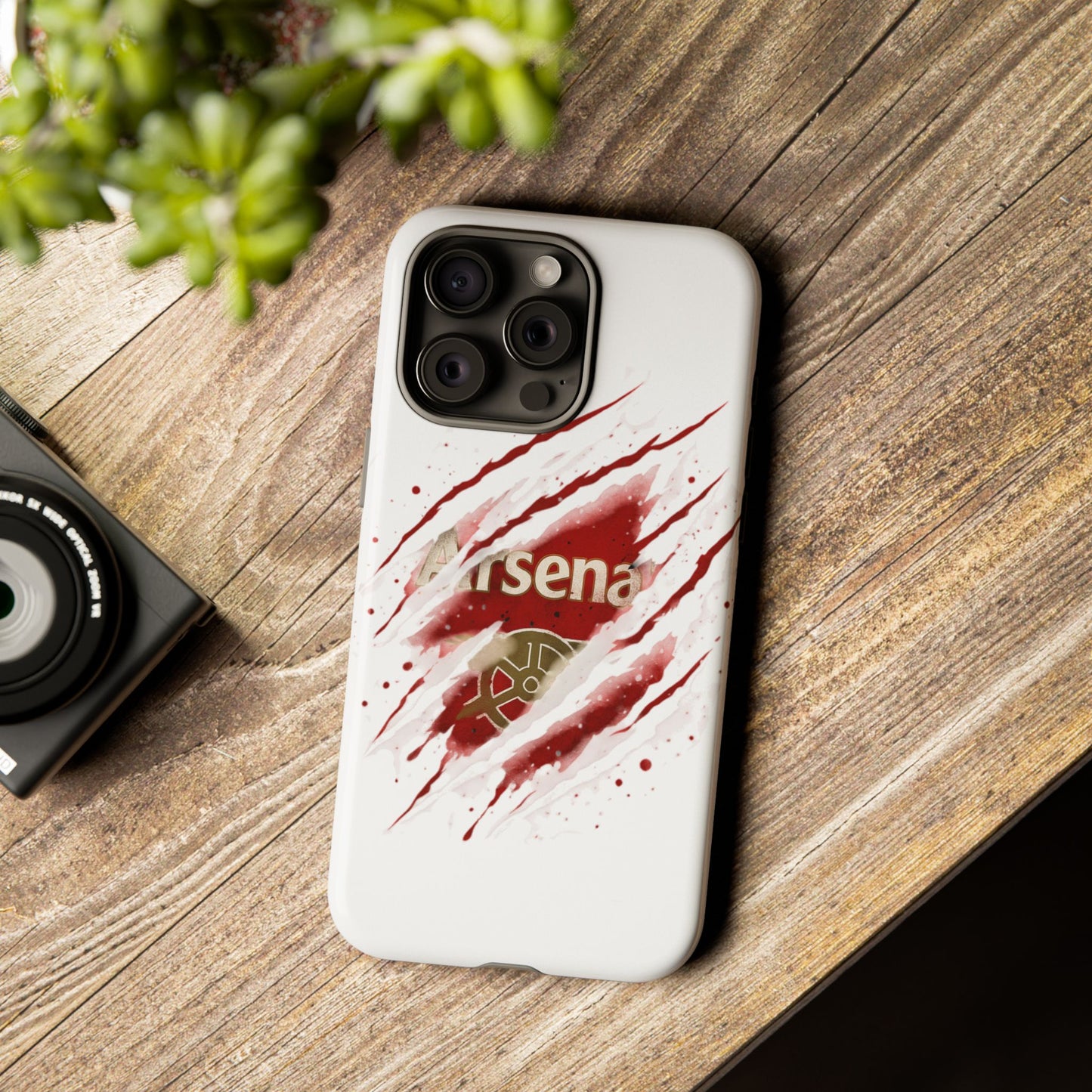 Arsenal Inspired Ripped Claw Phone Case — Football Fan Protective Cover