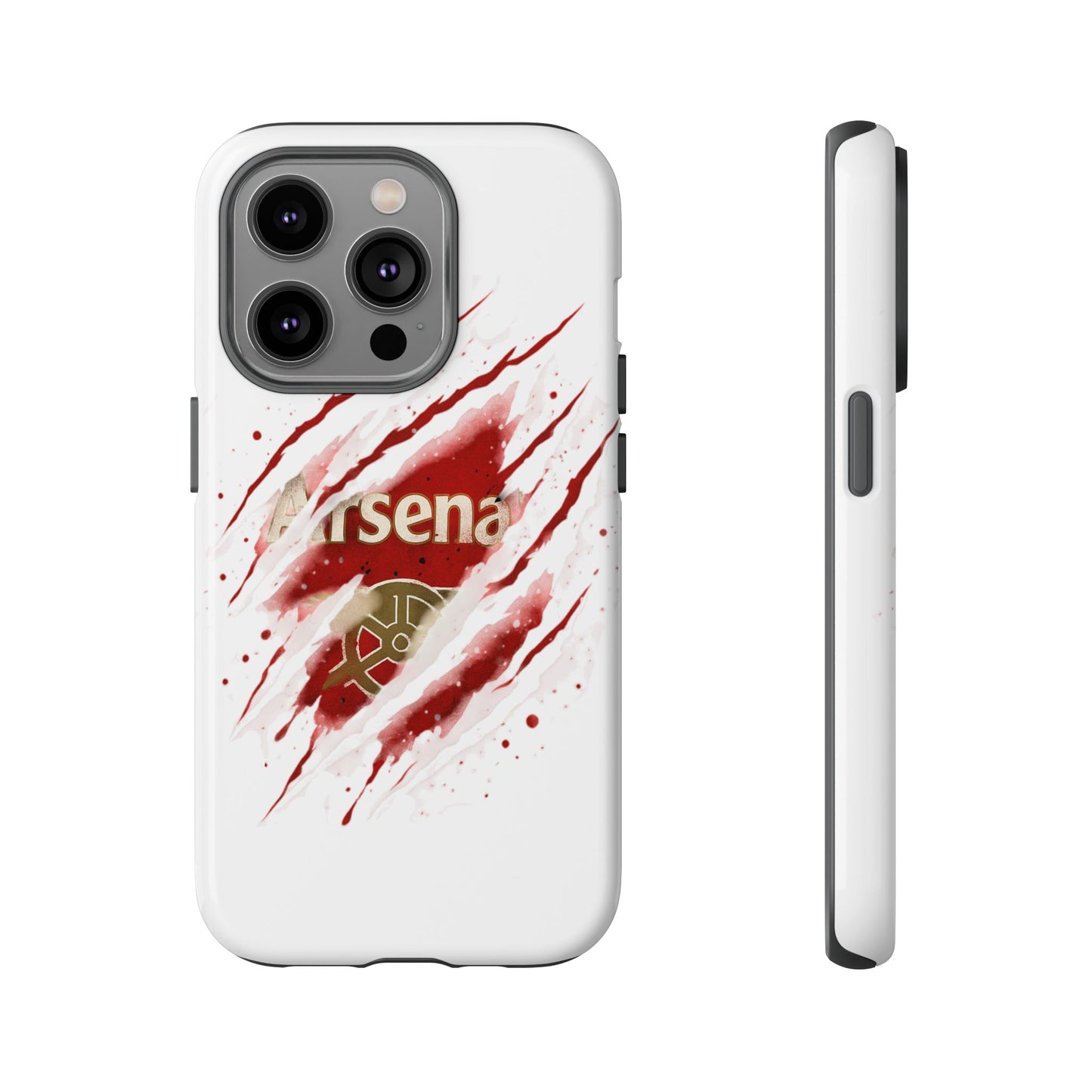 Arsenal Inspired Ripped Claw Phone Case — Football Fan Protective Cover