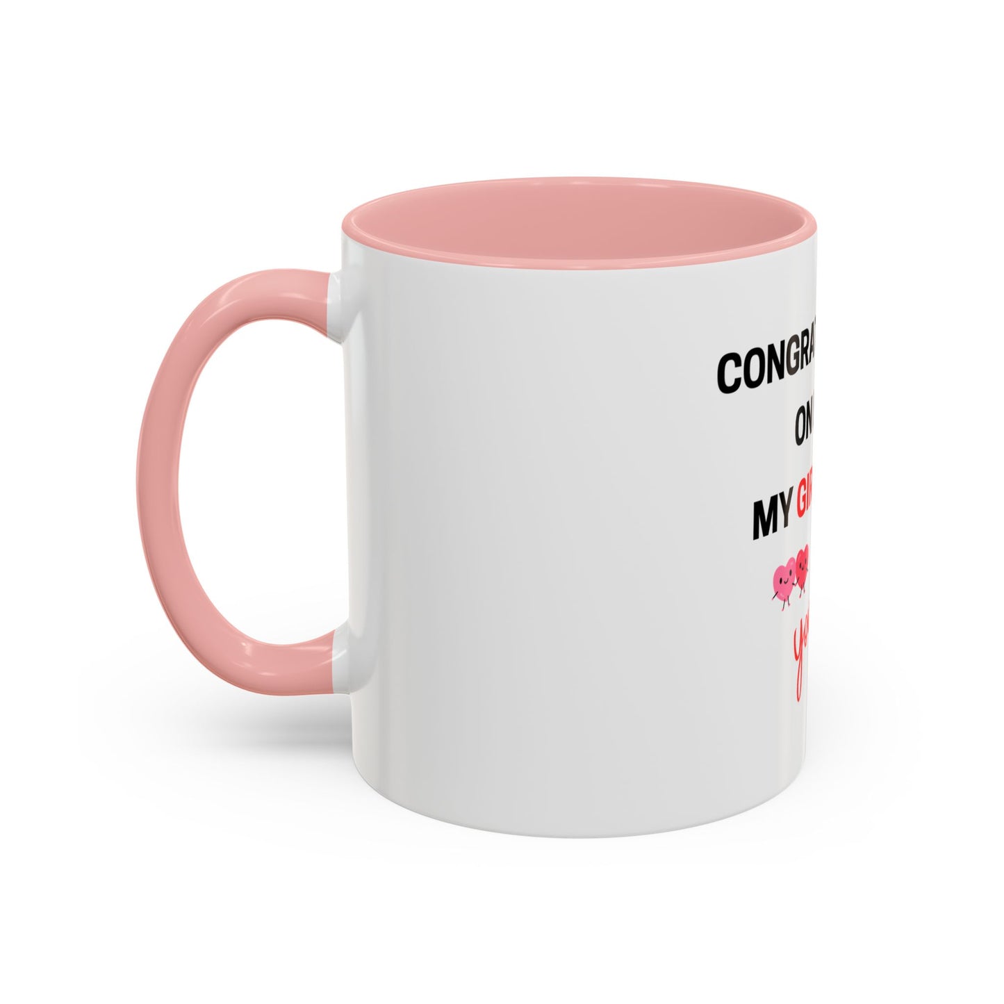 Congratulations On Being My Girlfriend Mug — "You Lucky Bast@rd" Funny Romantic Coffee Cup