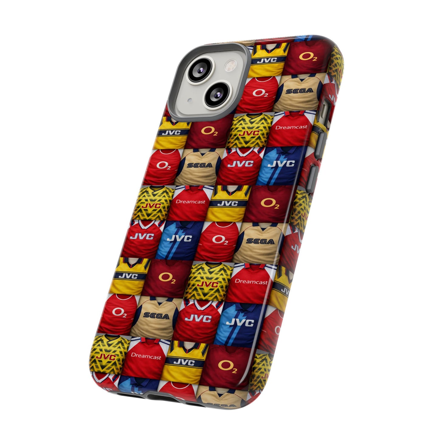 Retro Arsenal Football Shirt Mosaic Tough Phone Case