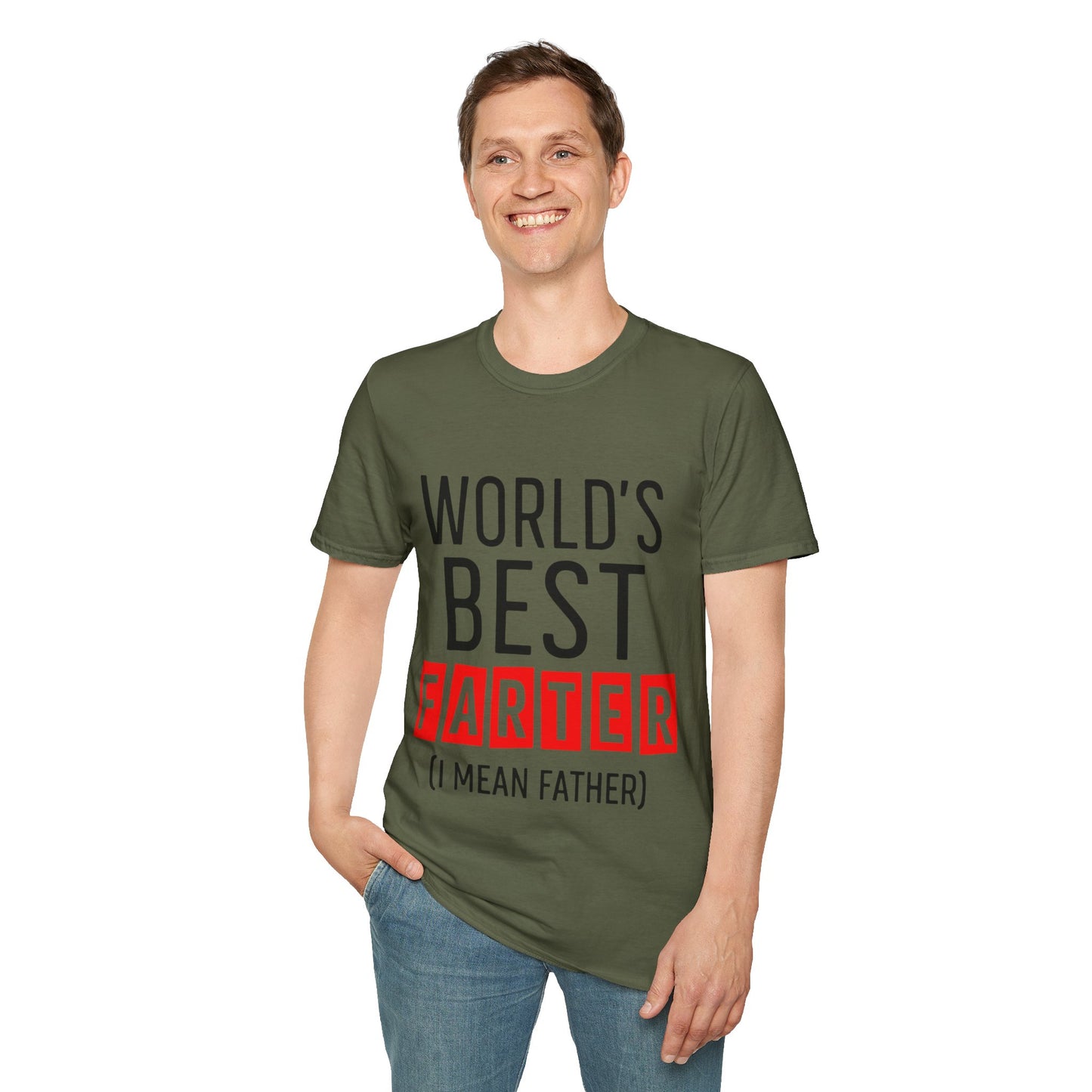 World's Best Farter (I Mean Father) T-Shirt — Funny Father's Day Gift