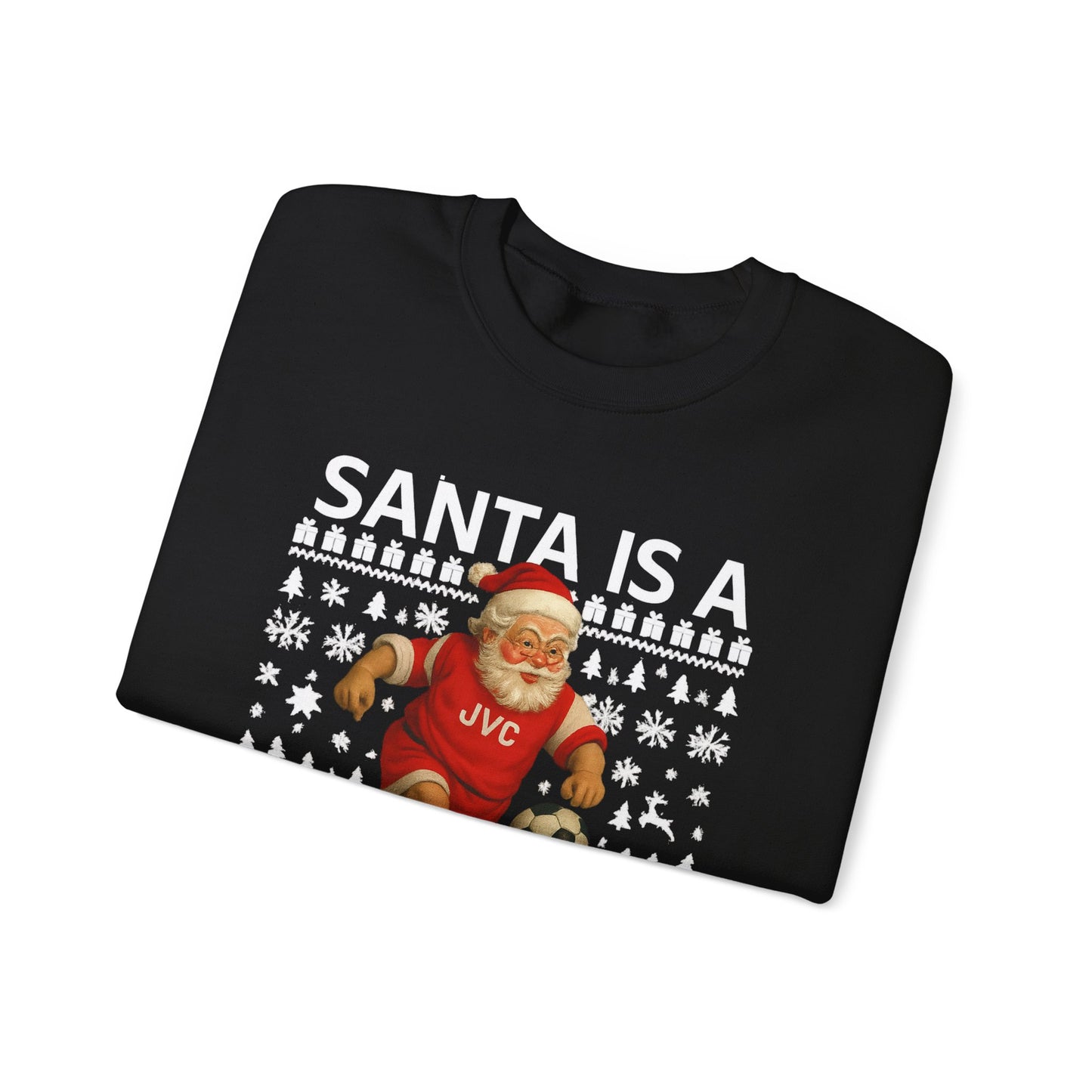 Santa Is A Gooner Sweatshirt — Christmas Crewneck for Football Fans