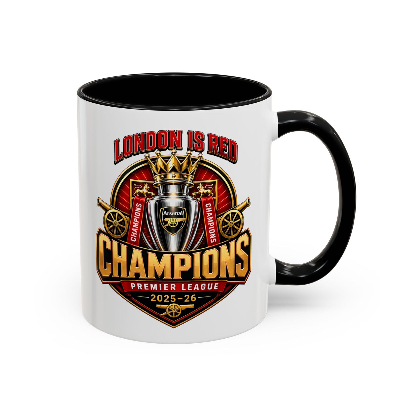 Premier League Champions Accent Coffee Mug – "London Is Red" 11oz
