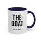 The GOAT Dad Accent Coffee Mug — 11/15oz Black-Handle Gift
