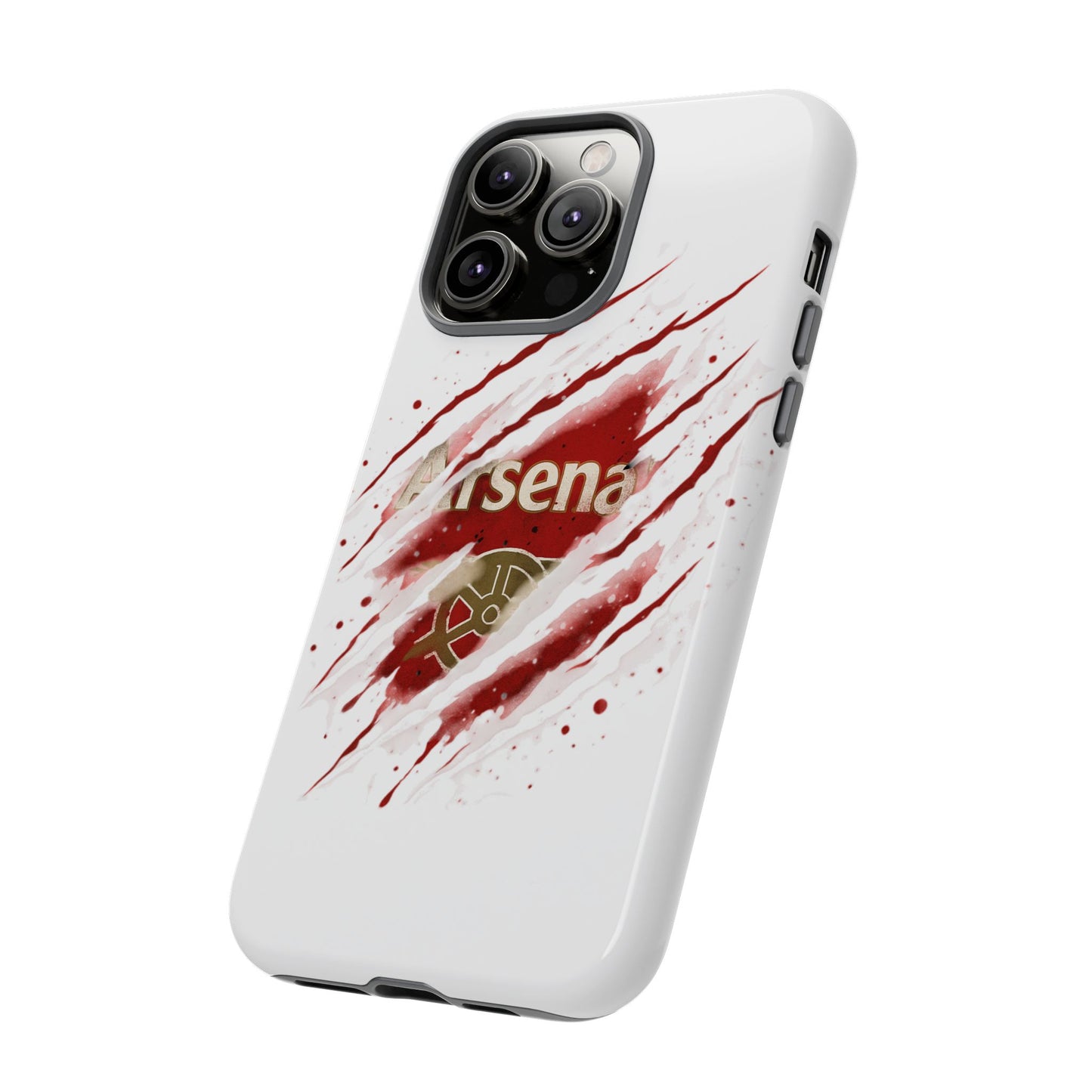 Arsenal Inspired Ripped Claw Phone Case — Football Fan Protective Cover