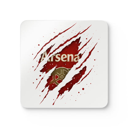 Arsenal Claw-Strike Corkwood Coaster Set — Football Fan Drink Coasters