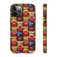Retro Arsenal Football Shirt Mosaic Tough Phone Case