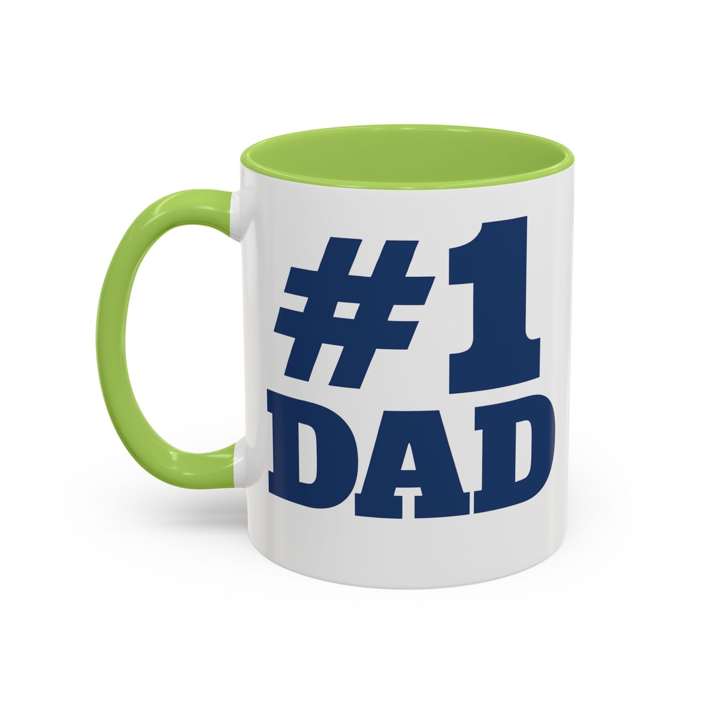 #1 Dad Accent Coffee Mug — Father's Day Gift 11/15oz