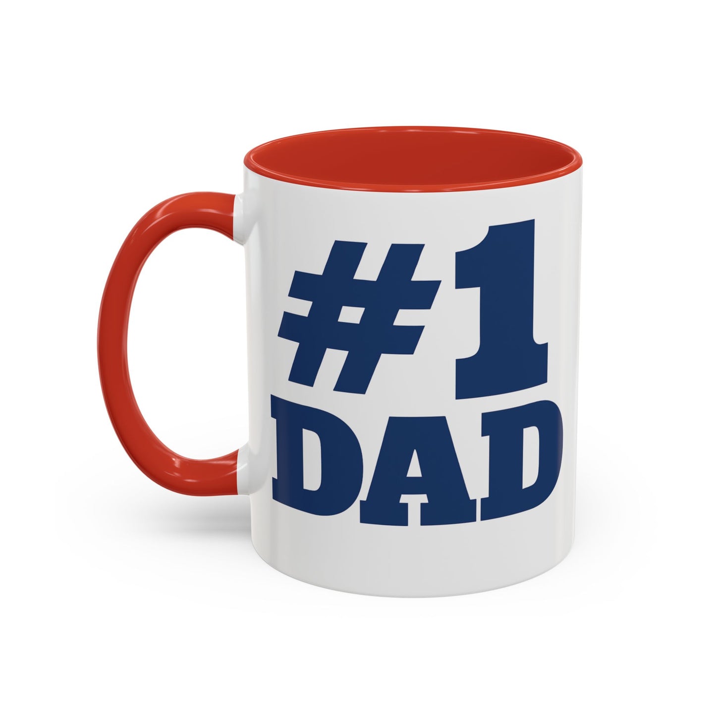 #1 Dad Accent Coffee Mug — Father's Day Gift 11/15oz