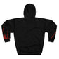Arsenal Inspired Ripped Armour Hoodie — Red & Black Claw-Slash Design