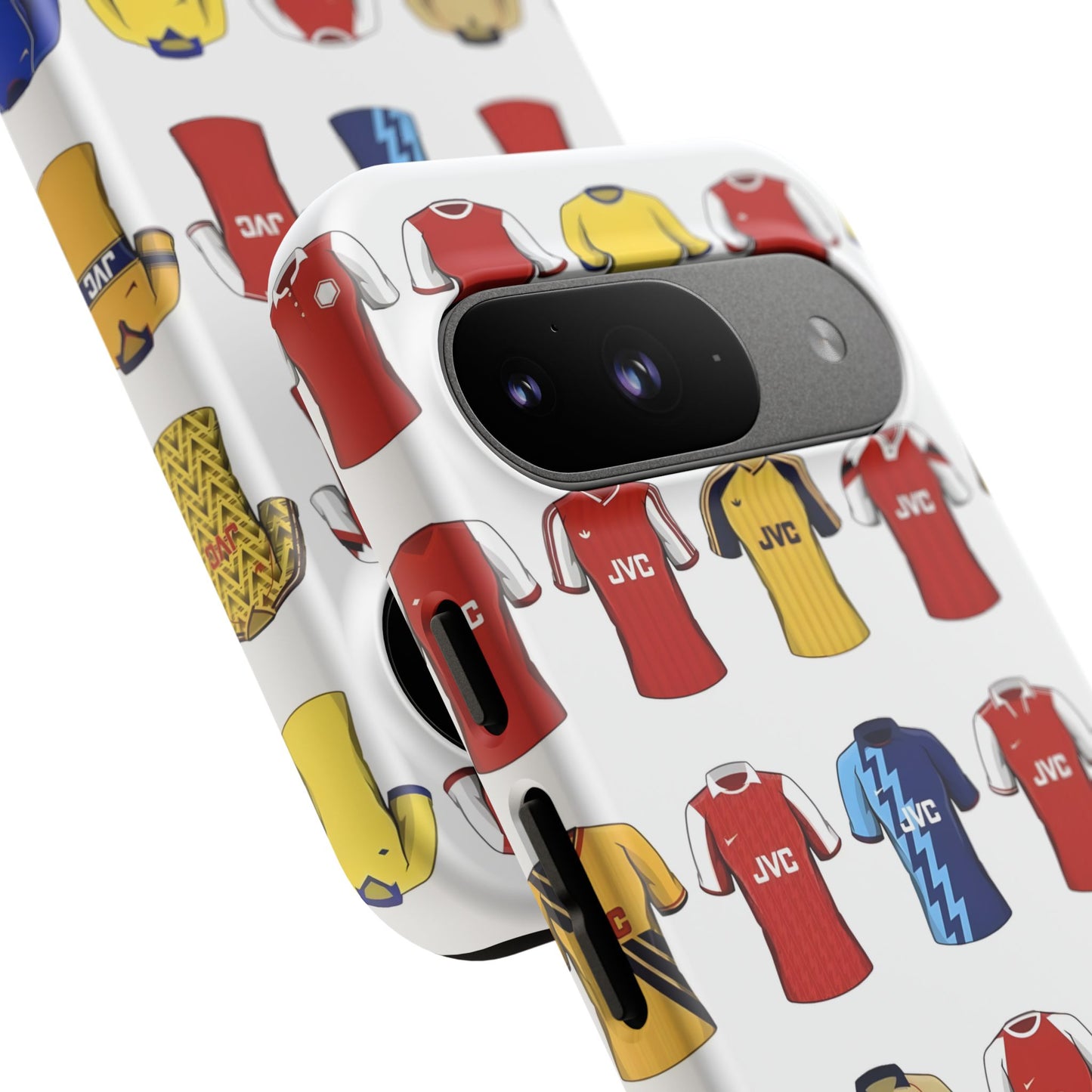 Arsenal Football Jersey Pattern Phone Case – Vintage Kit Collage Tough Cases
