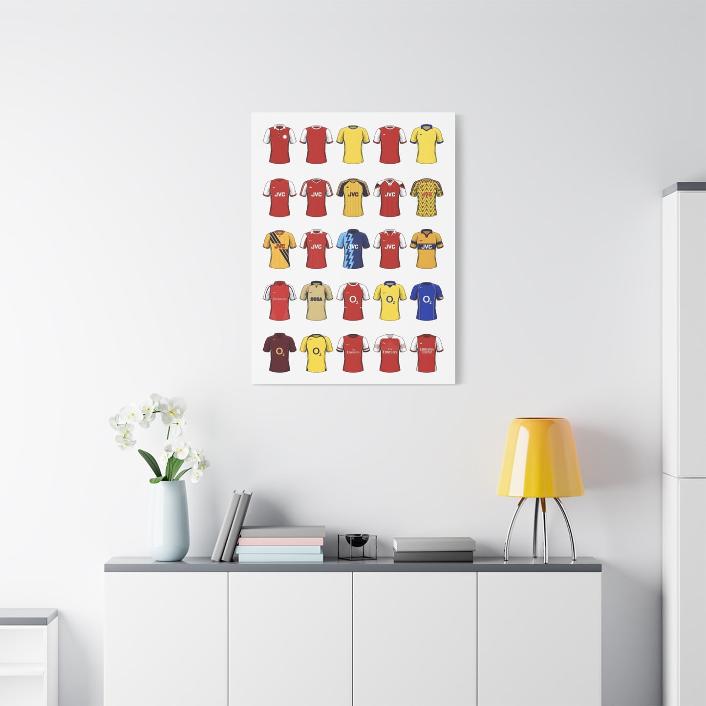 Football Kit Poster — Vintage Soccer Jersey Canvas Print