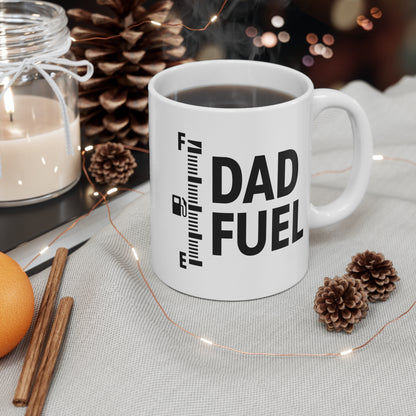 Dad Fuel Coffee Mug – Funny 11oz White Gift for Dads