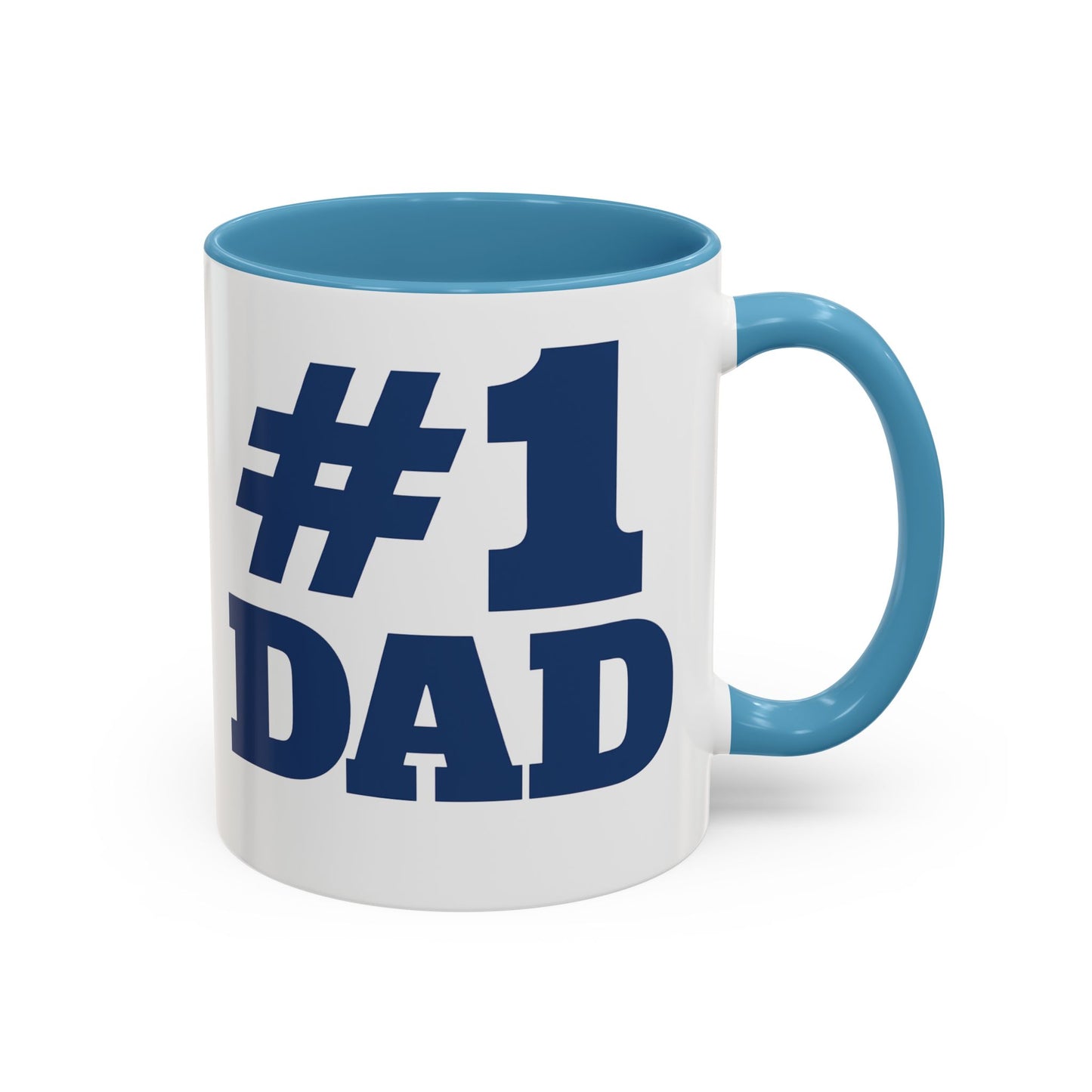 #1 Dad Accent Coffee Mug — Father's Day Gift 11/15oz