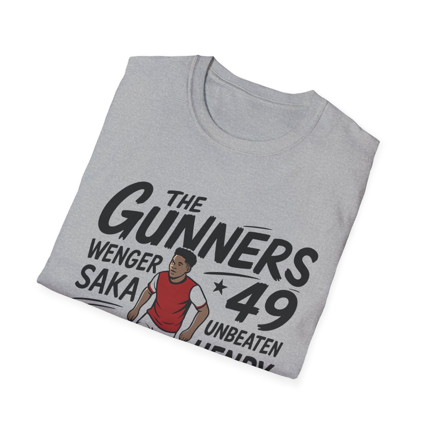 The Gunners Arsenal T-Shirt — Arsenal Legends Shirt (Wenger, Henry, Bergkamp, Saka)