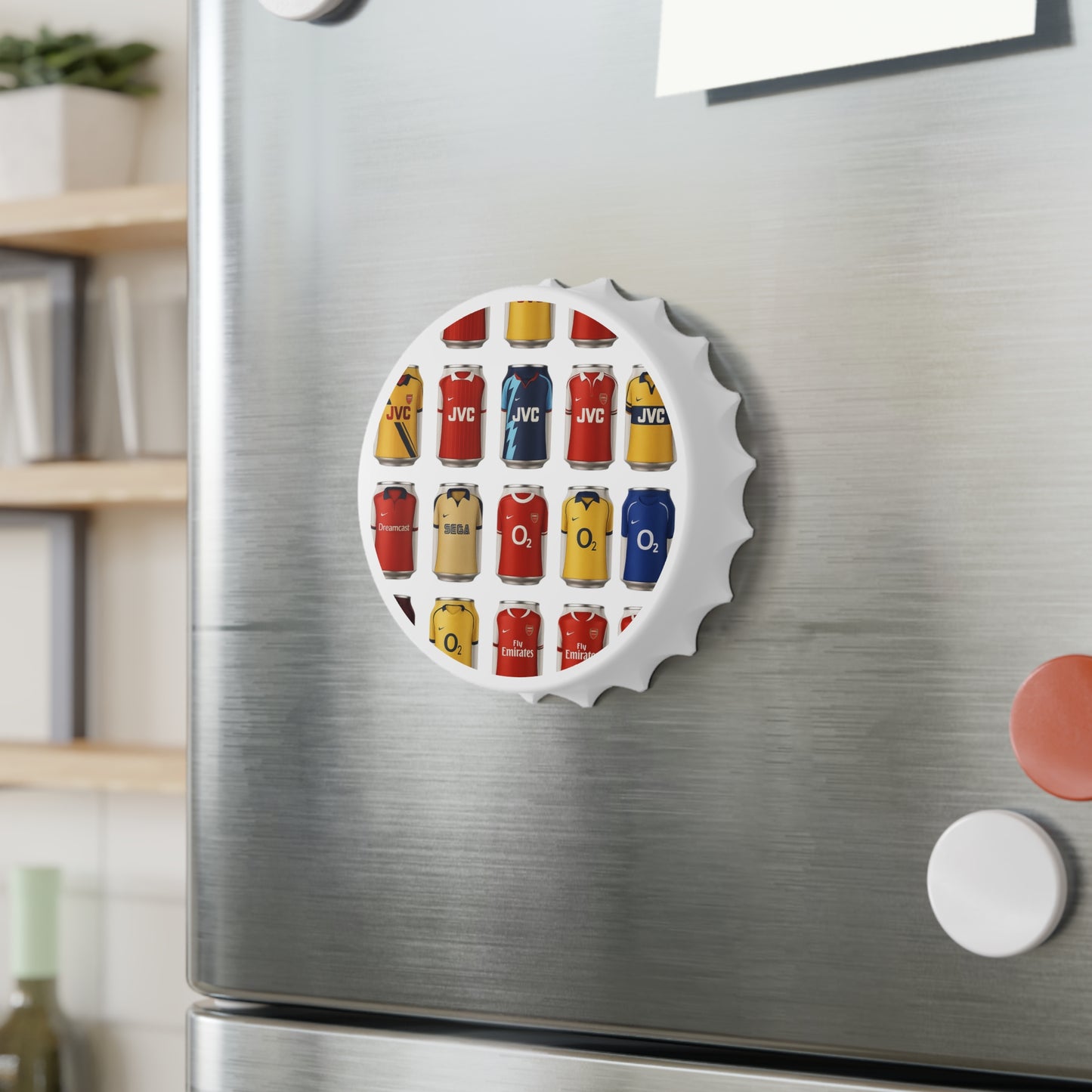 Arsenal Fan Beer Can Bottle Opener — North London Forever Heart Design