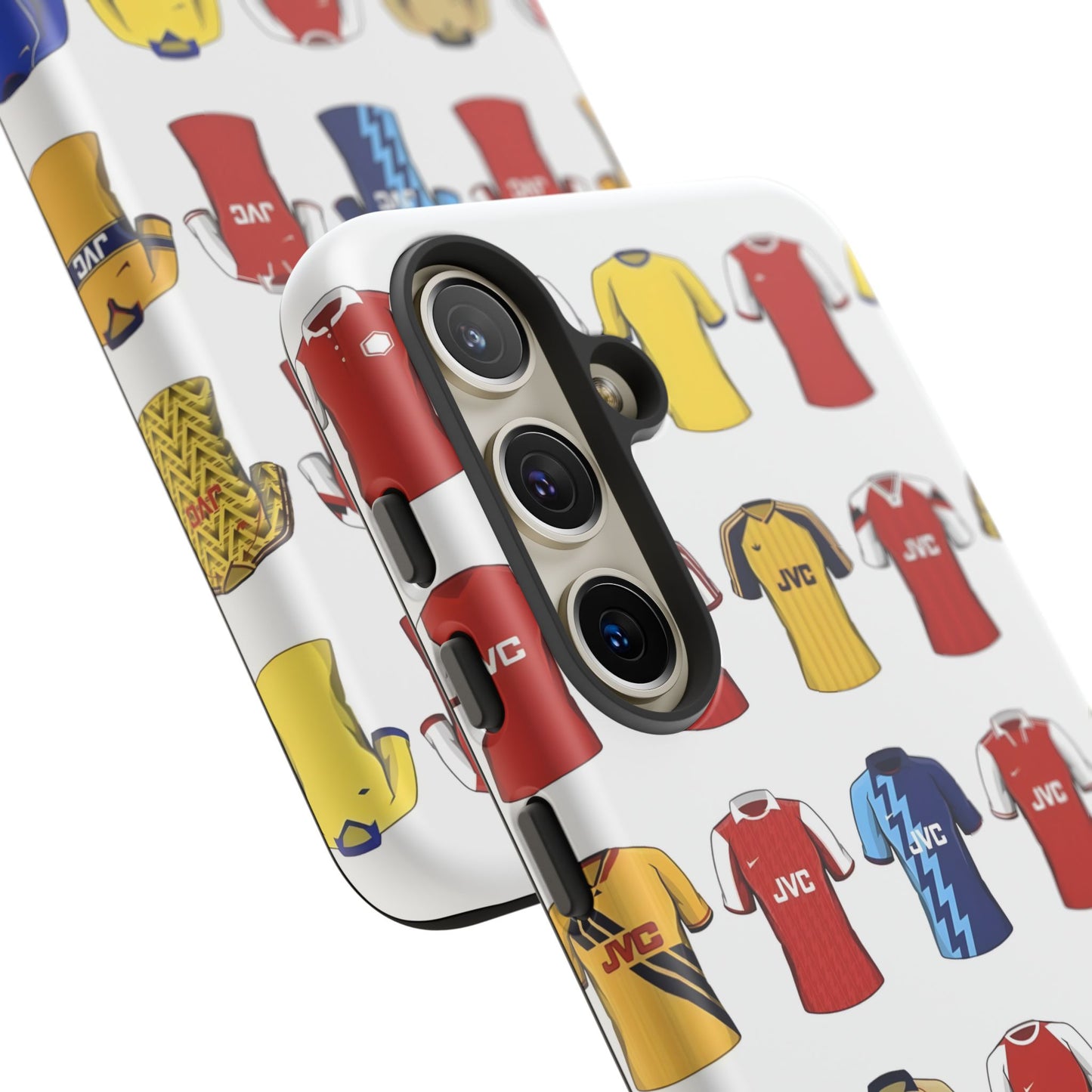 Arsenal Football Jersey Pattern Phone Case – Vintage Kit Collage Tough Cases