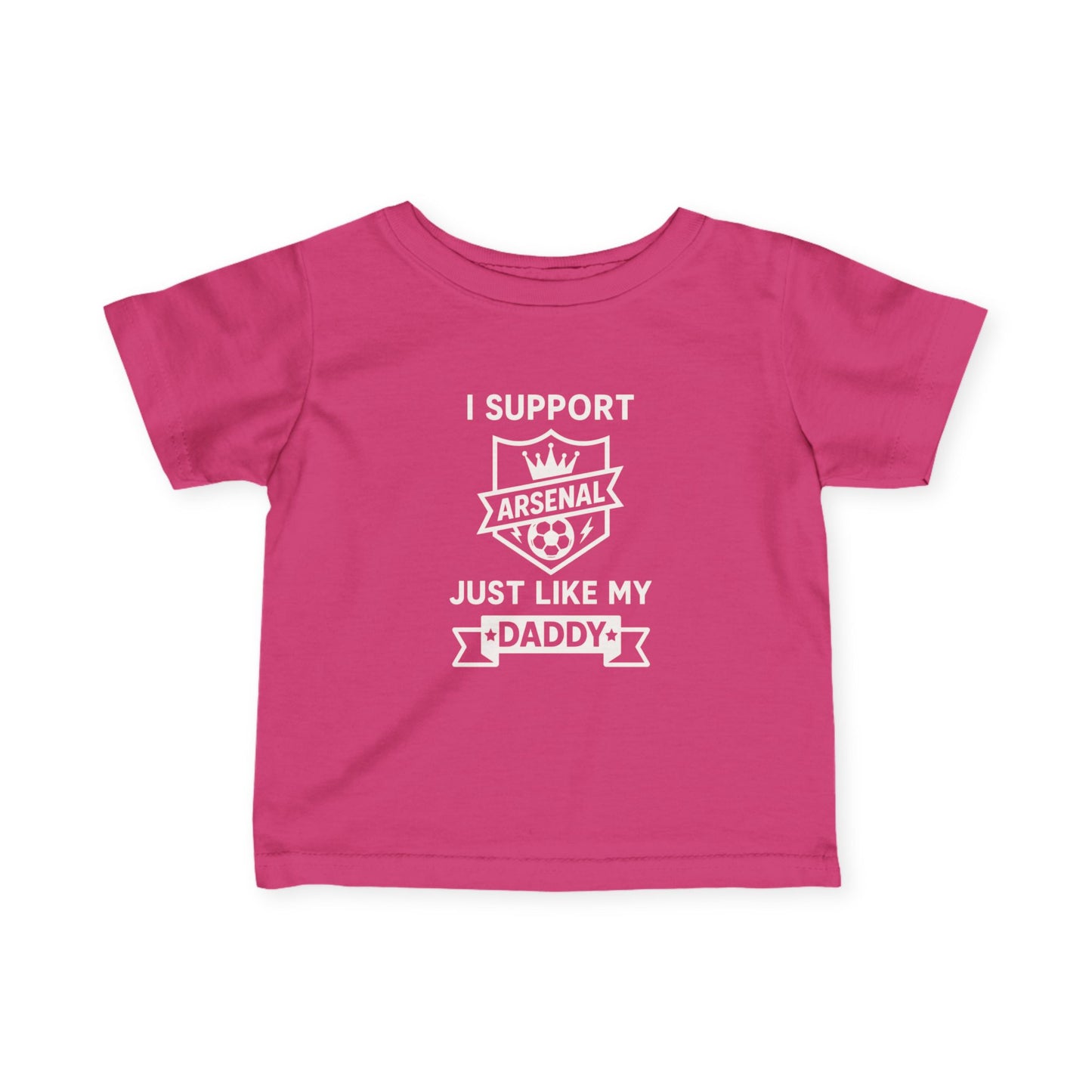 Infant Tee — "I Support My Dad Just Like My Daddy" Cute Baby Shirt for New Dads & Father’s Day