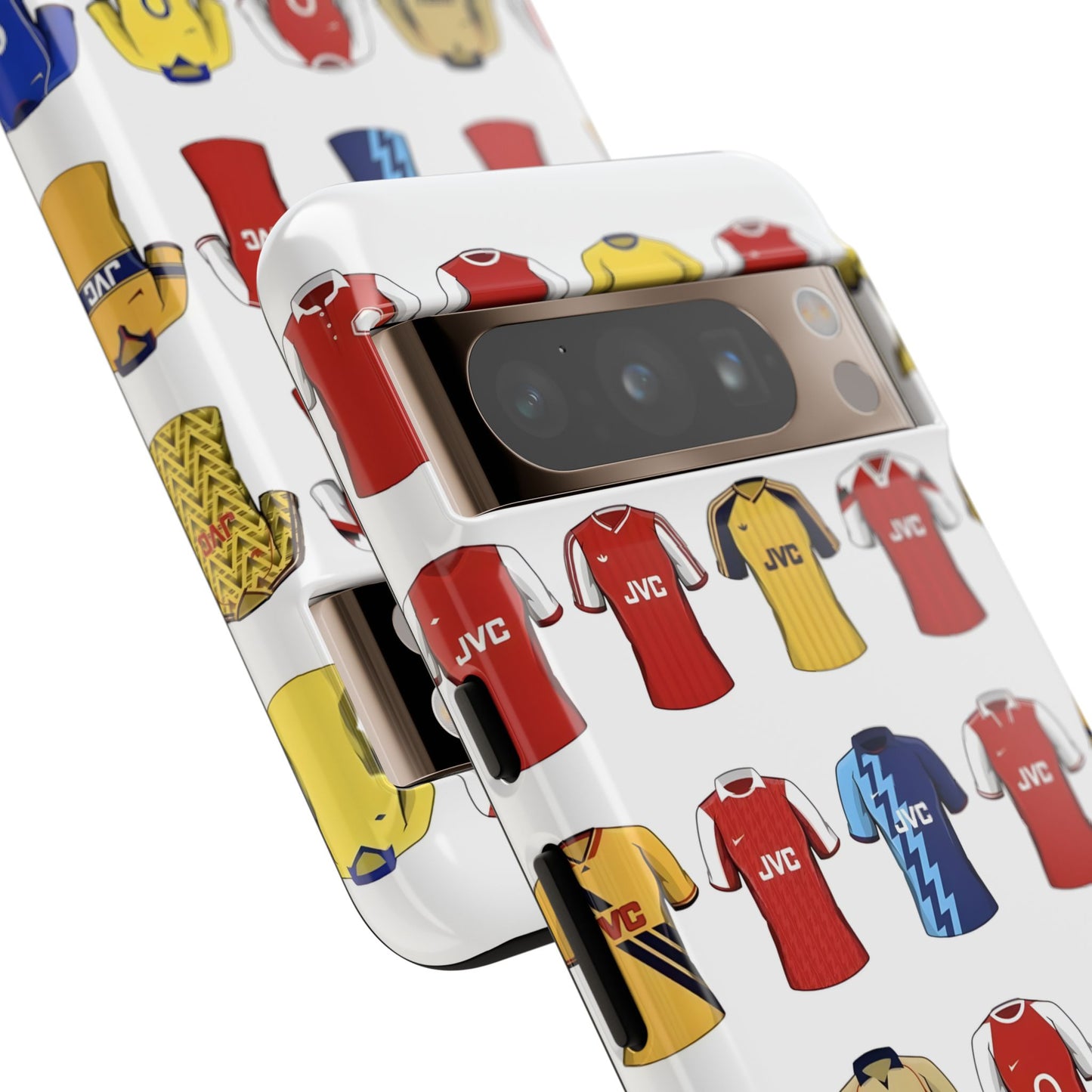 Arsenal Football Jersey Pattern Phone Case – Vintage Kit Collage Tough Cases