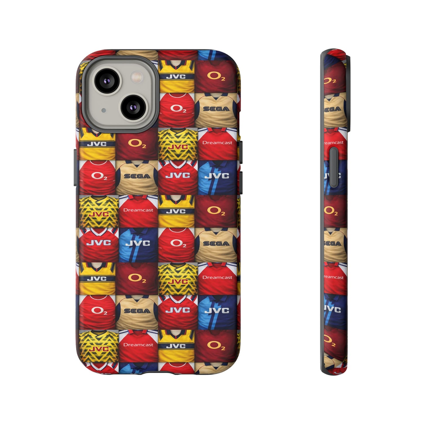 Retro Arsenal Football Shirt Mosaic Tough Phone Case