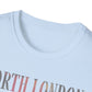 North London Typography T-Shirt — Pastel Lyrics Tee