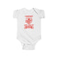 Arsenal Baby Bodysuit — “I Support Daddy’s Team” Infant Football Onesie