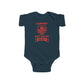 Arsenal Baby Bodysuit — “I Support Daddy’s Team” Infant Football Onesie