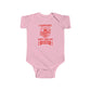Arsenal Baby Bodysuit — “I Support Daddy’s Team” Infant Football Onesie