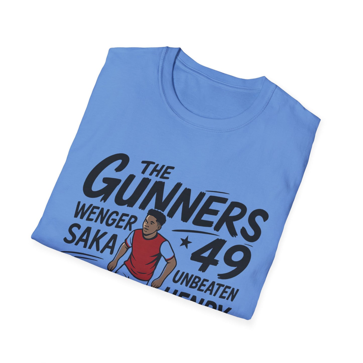 The Gunners Arsenal T-Shirt — Arsenal Legends Shirt (Wenger, Henry, Bergkamp, Saka)