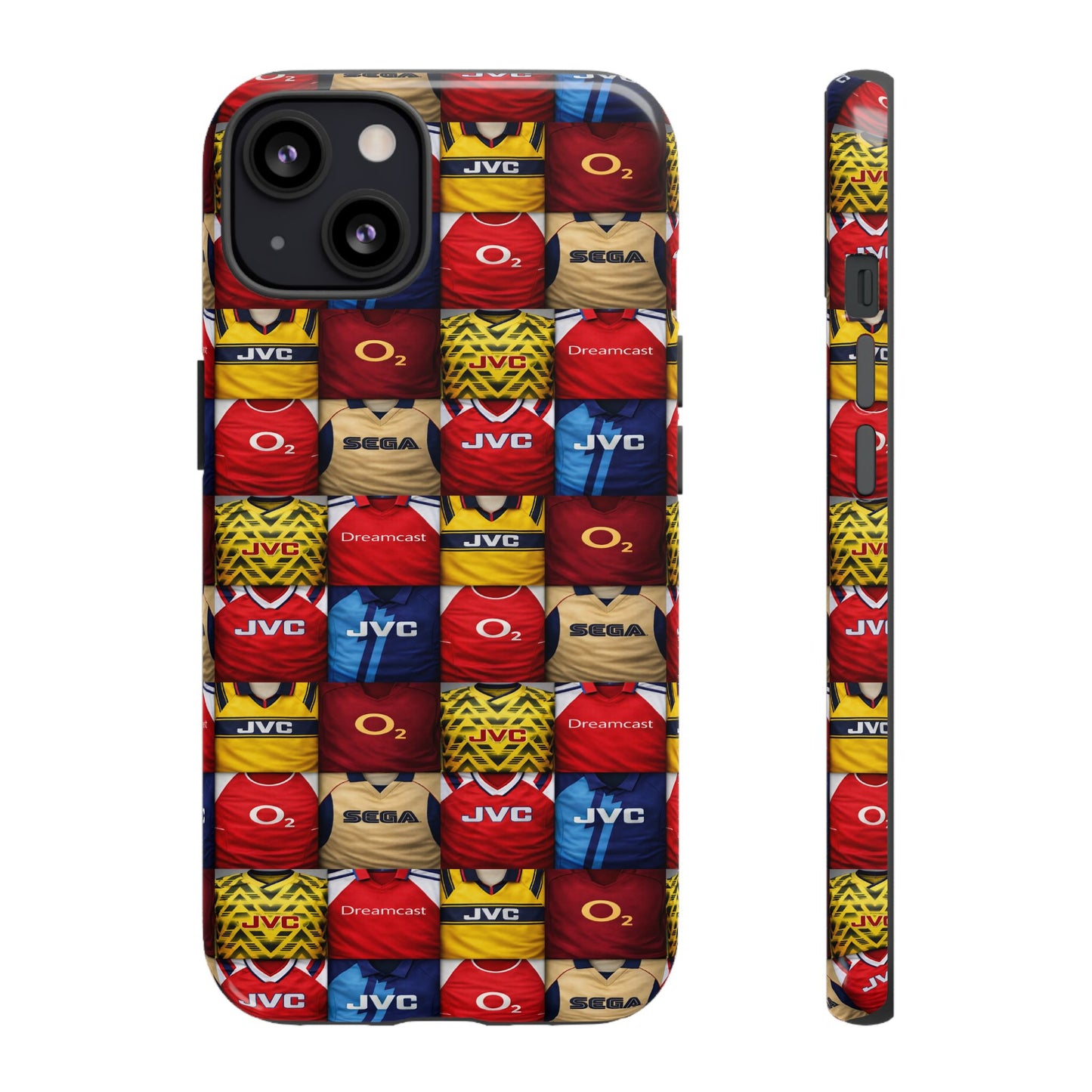 Retro Arsenal Football Shirt Mosaic Tough Phone Case