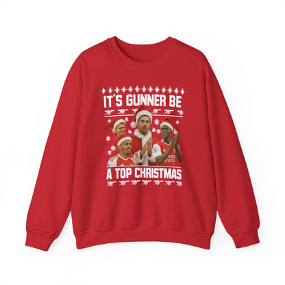 Christmas Sweatshirt — "It's Gunner Be a Top Christmas" Holiday Crewneck